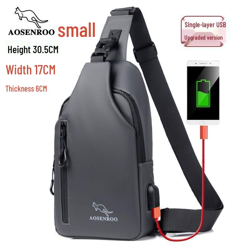 

Мужская сумка кроссбоди из ткани Оксфорд в корейском стиле - Модная молодежная наплечная сумка