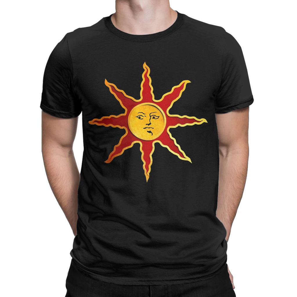 Das Sun Men T-Shirt Kreatives T-Shirt Kurzarm Rundhals T-Shirts Baumwolle Klassische Kleidung