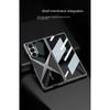 Electroplated Leather Phone Case for Samsung Galaxy Z Fold 6 5 4 3 Fold6 Fold5 Fold4 Fold3 5G Hard Shell Protective Film Cover