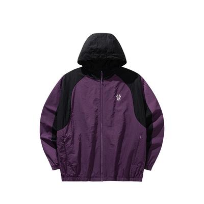 Anta Seria Kyrie Irving Styl Amerykański Bluza Luźna Blok Kolorów Kurtka Baseballowa Kurtka Unisex 172541602N-4