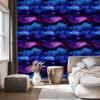 Wallpaper Ink blue, navy blue, black and purple 50x1000