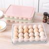 24 Grids Egg Box Refrigerator Preservation Portable Picnic Egg Storage Box Food Grade Plastic Egg Box with Cover Kitchen Supplie