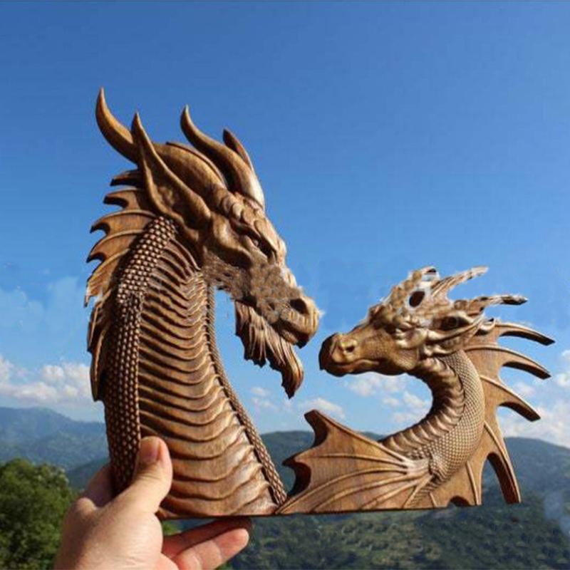 Dragon Art Sculpture Home Statue Desktop Ornament Resin Decoration
