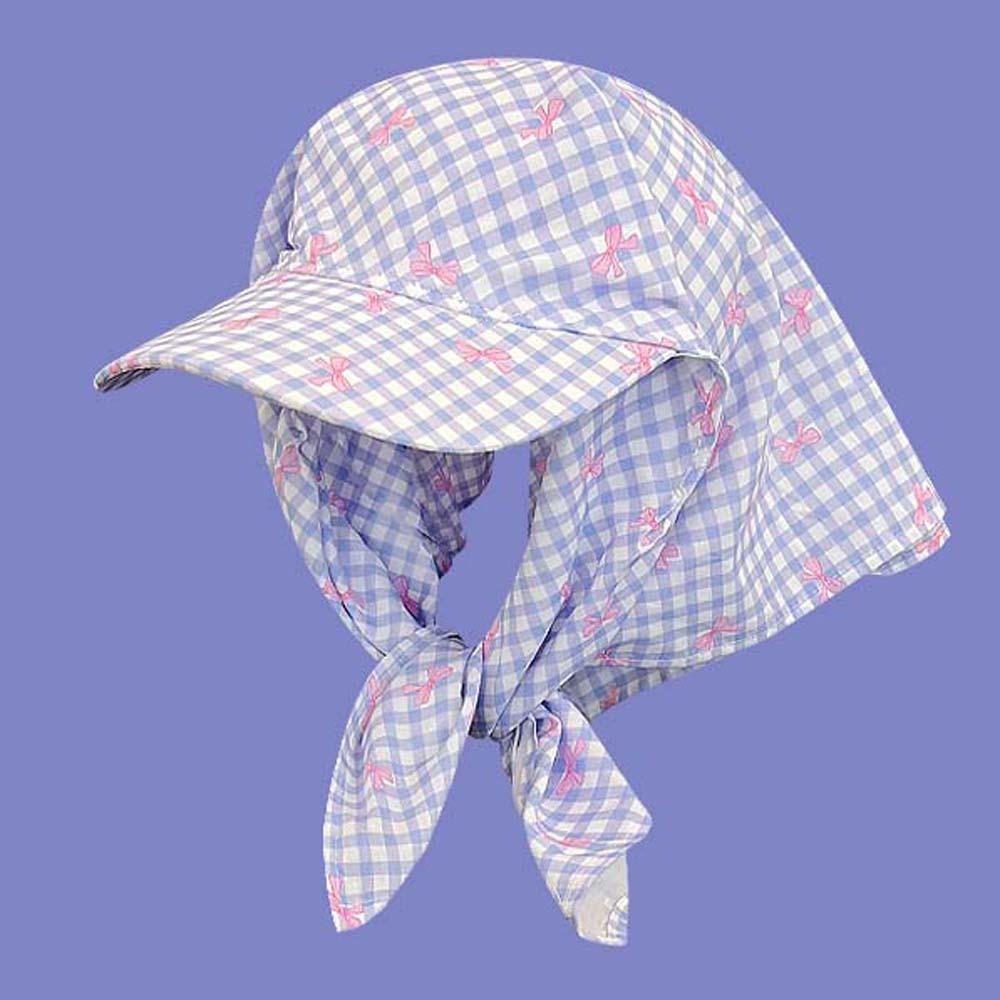 Rural Style Scarf Peaked Cap Plaid Strappy Bandana Cap Fashion Triangle Headscarf Hat  Outdoor