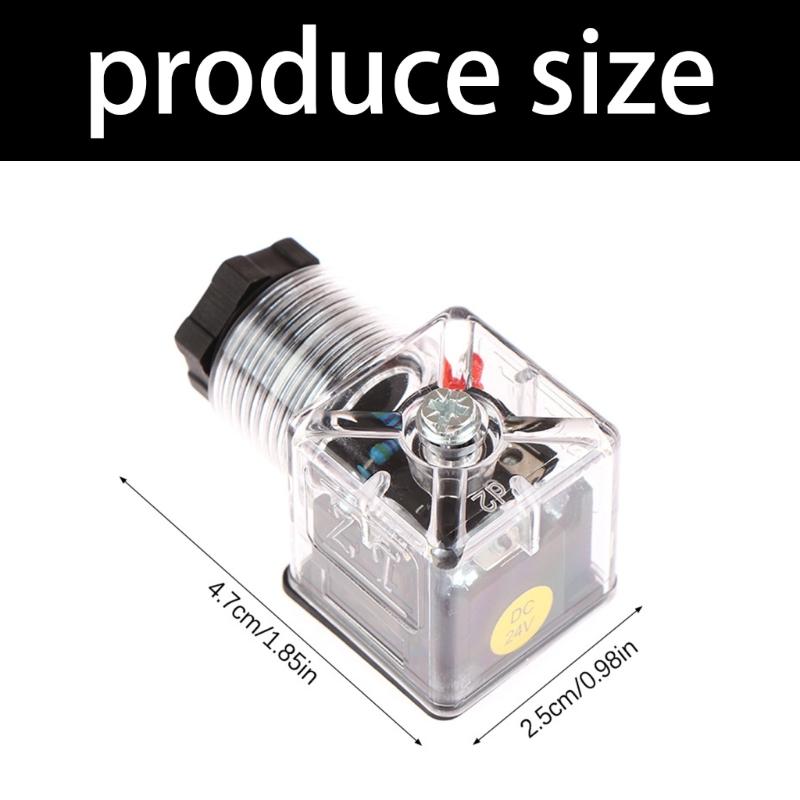 MultiPurpose Hydraulic Solenoid Coil Plug Hydraulic Valved Connector Transparent Housing Voltages Upgrading Accessories
