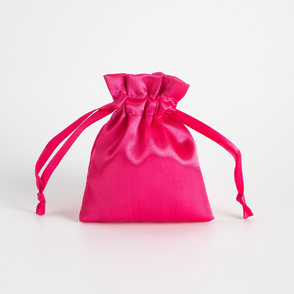 5‑Pack Satin Drawstring Pouch, Imitation Silk Jewelry Storage Bag for Gifts & Small Accessories