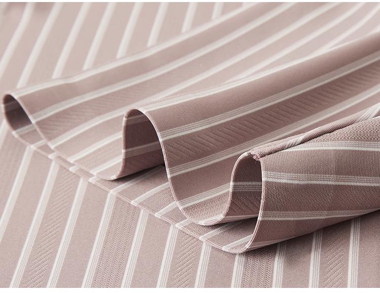 Business Dopamine High end Customization: Summer Cool, Elastic, Breathable, Comfortable Striped Men's Short sleeved Shirt