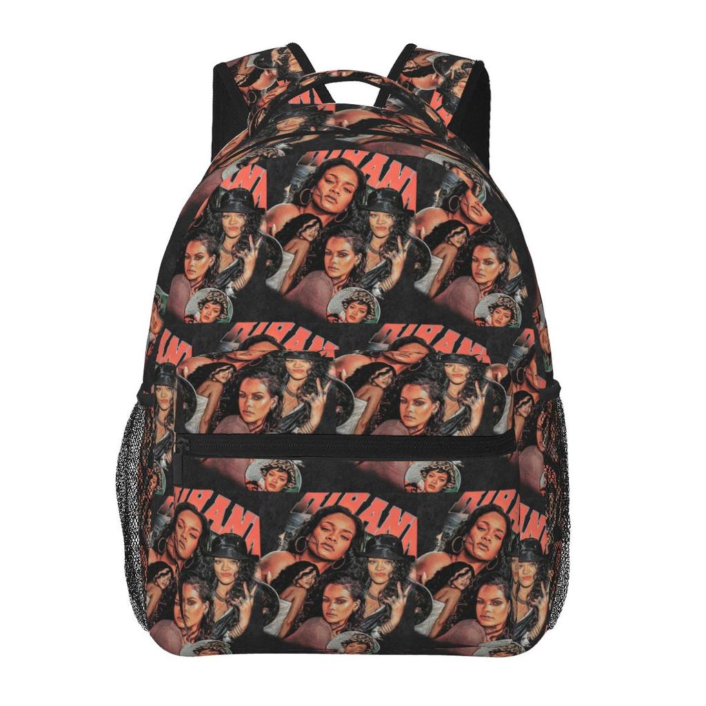Anime Hair Girl Rihanna Student Backpack School Bag Hiking Travel Daypack for Men Women Fashion Bookbag Shoulder Bags