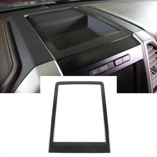 

Console Dashboard Storage Box Decor Frame Trim For Ford F150 15-20 Carbon Fiber