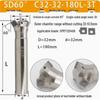 45° CNC Insertable Inner/Outer Chamfer Tool with Up/Down Back-Reaming Holder