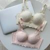 Underwear Women's Lace Gathered, Breathable, Large Breasts, Small Anti-sagging Breasts, No Steel Ring Adjustment Bra Cover, Thin