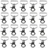 Craft Parts Shop Lever Clasps, 25mm Round, Silver, 20 Pieces