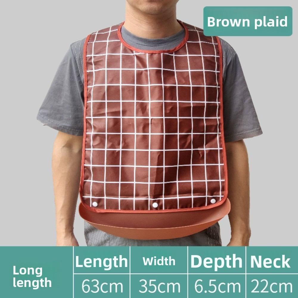 Schmutzabweisender Erwachsenen-Latz Wasserdichte Erwachsenen-Schürze Tragbare Speichel-Servietten Esshilfe