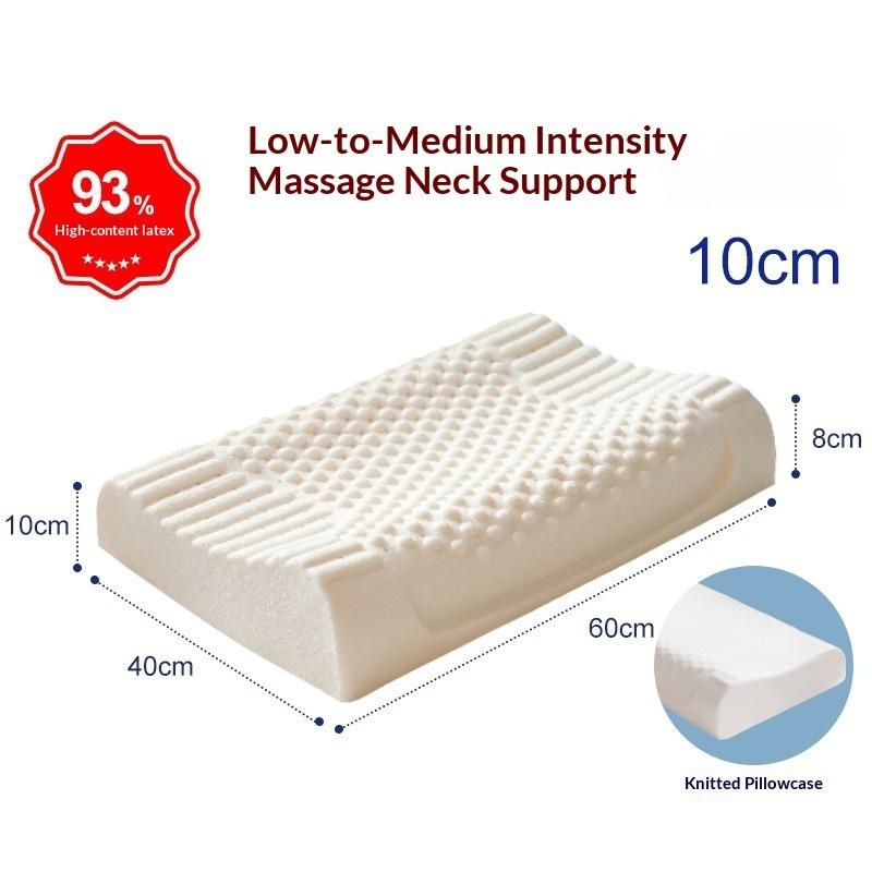 Natural Latex Pillow Orthopedic Cervical Support for Adults Sleeping Aid Pillow Core Healthy Birthday Gift & Home Essential