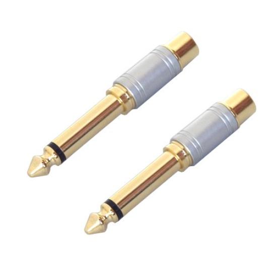 RCA Jack To Standard Plug Adapter Plug (pin Jack) (phone) (2-pack)