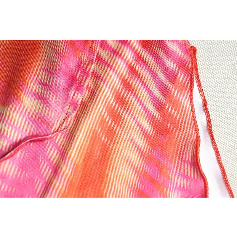Abito Sexy Halter da Donna Stampa Avvolgente Petto Manica Manica Cinturino con Gli Stati Uniti Spacco Posteriore Vita Media Abito Irregolare