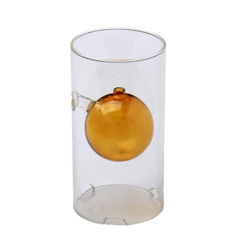 Lampe à huile en verre cylindrique créative 8*15cm Romantique et Chaleureuse Réunion d'amis Décoration de la maison