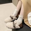 Autumn and Winter Women's Shoes Plus Velvet Casual Flat Cotton Shoes Round Toe Cotton Slippers
