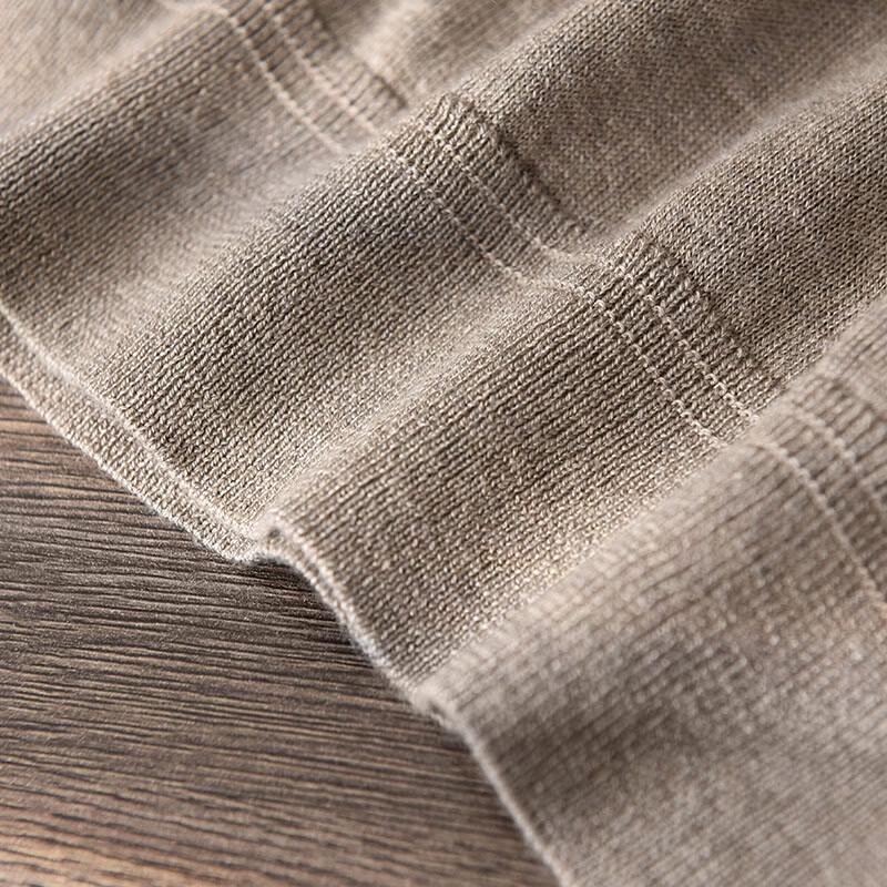 Men's Mulberry Silk & Cashmere Blend Round Neck T-Shirt
