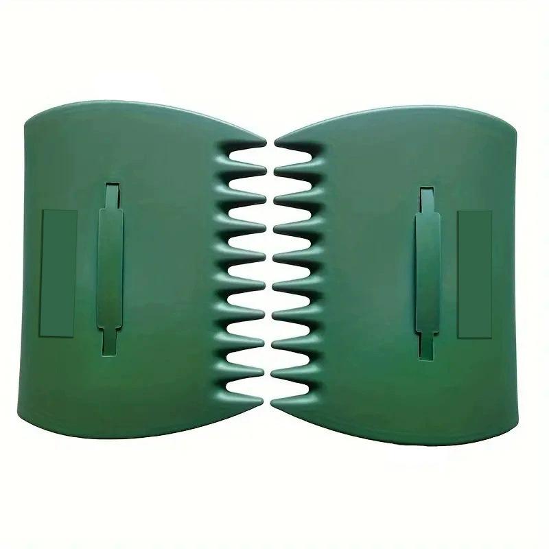 

Wide-Tine Leaf Rake for Lawn Care - Plastic Yard Rake for Easy Pine Needle/Mulch Collection (Non-Rust, Flexible Tines) армия зеленый