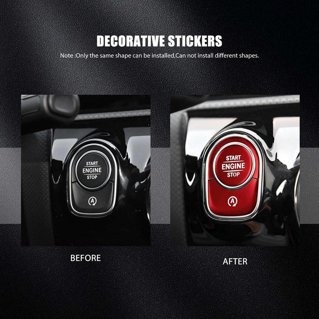 Shufearo Auto Start Stop Engine Push Switch Button Cover Sticker For A Class W177 W167