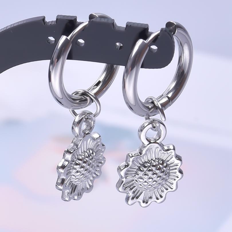 The Sword Earrings For Women/Men Accessories Vintage Jewelry Stainless Steel Hoop Ear Piercing Sabre Charm Goth Pendientes Gifts
