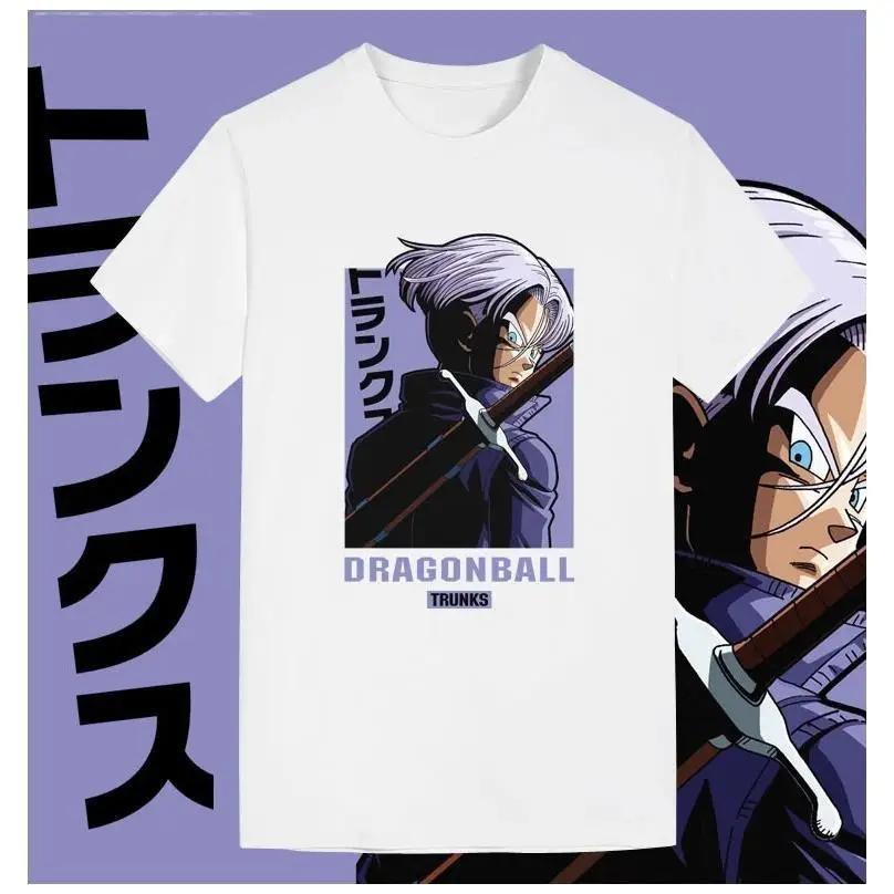 Dragon Ball 2025 New Hot Y2K Pure Cotton Tshirt Mens Kingsize Randomly Give Dragon Ball Badges