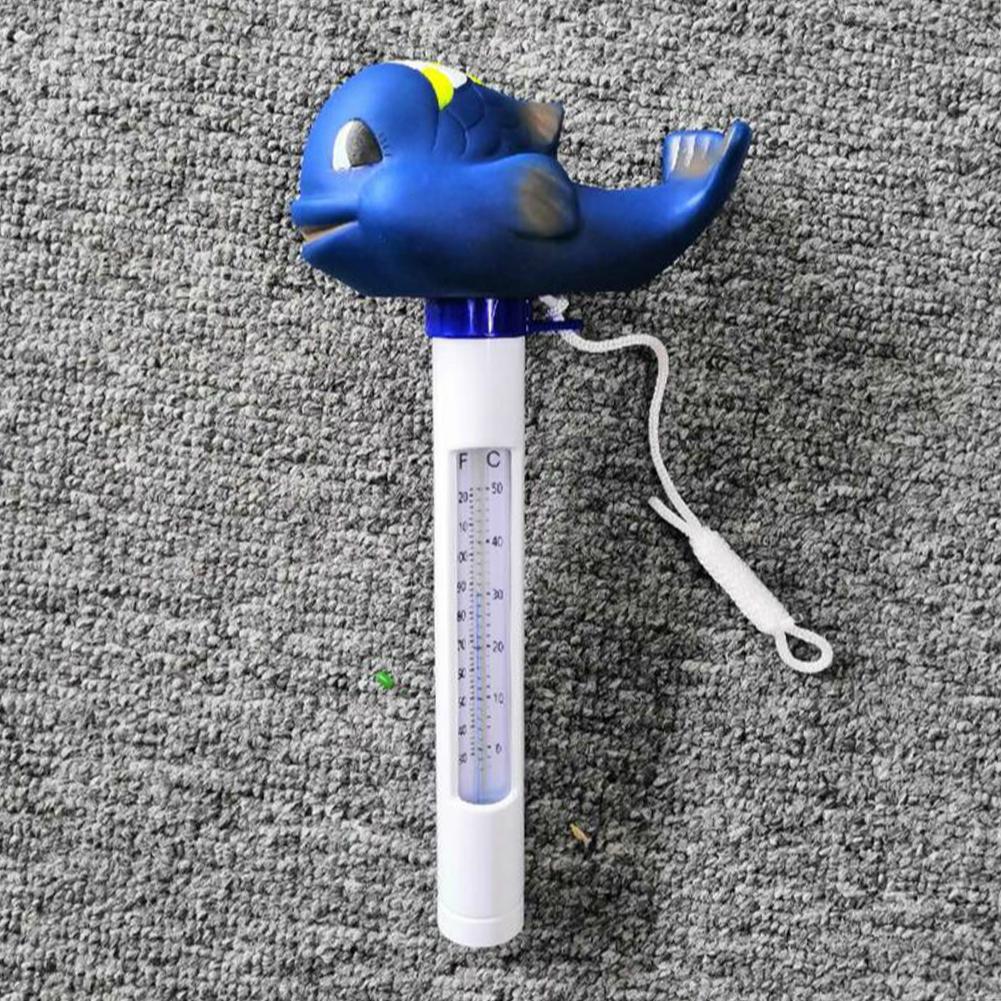 Whale Water Thermometer 0℃-50℃ Swimming Pool Thermometer Versatile Water Temperature Meter for Outdoor Indoor Swimming Pools