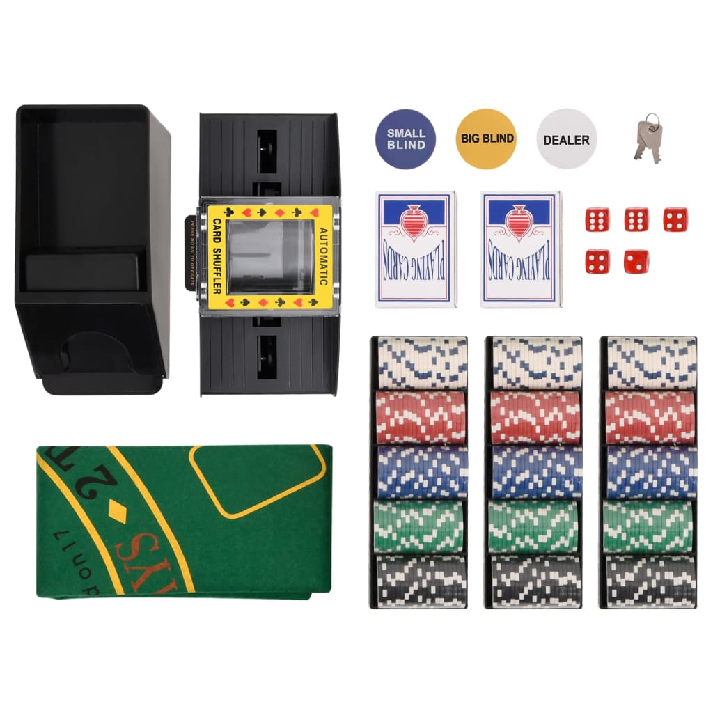 Vidaxl Poker Chip Set, 300 Pcs, 11.5 G