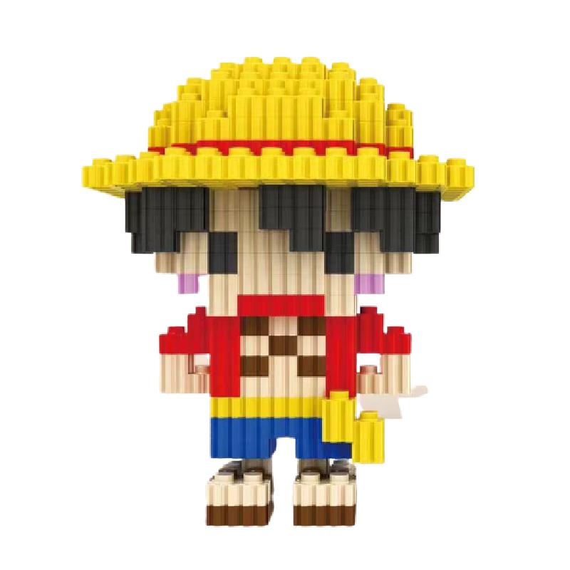 

Micro Piece One Diamond Luffy Robin Nami Chopper Zoro Usopp Blocks Building Luffy,586pcs