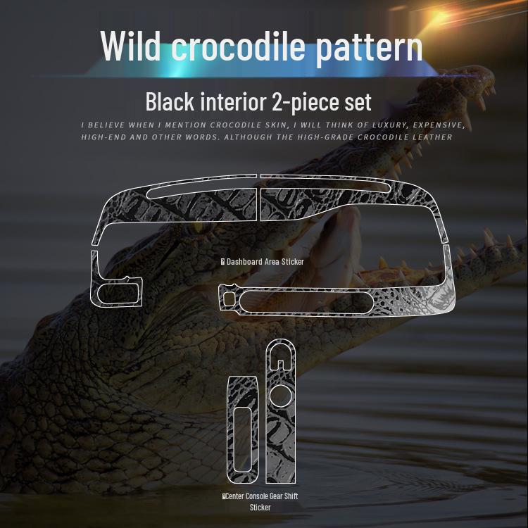 Crocodile Skin Film for Wuling Hongguang MINI Interior Dashboard Decoration
