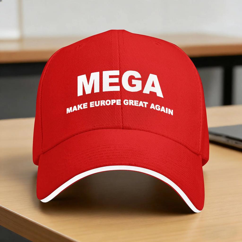 MEGA Make Europe Great Again Baseball Cap FeUnisex Unisex Print Trucker Hat Summer Yk Retro Outdoor Sport Dropshipping Snapback Cap