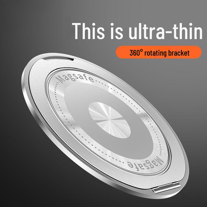 Lazy 360 Rotating Phone Holder: Ultra-Thin Foldable Stand with Iron Sheet & Plastic for Horizontal/Vertical Screens