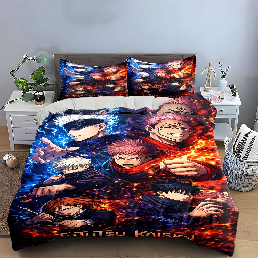 Characters with Fiery Effects. Bedding Sets Duvet Cover Sets Duvet Covers Pillowcases(1 * Duvet Cover 2 * Pillowcases Without Duvet Insert)