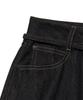 Lee Denim Belt Long Skirt Black