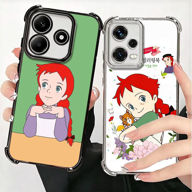 Anne Of Green Gables Shirley Galvanisiert Handyhülle Für Xiaomi Redmi Note 14 15 Pro Plus 13 12 11 11S 11T 10 9S 9 5G Sturzfest Airab