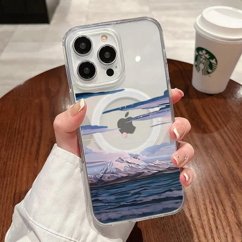 Beautiful Village At The Foot Of The Mountain Phone Case For IPhone 17e 17 Pro Max 16 15 14 13 12 11 Plus Shockproof Ins Cover