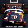 Bologna FC Design Bed Bedding Set 1 Duvet Cover + 2 Pillowcases Soft Breathable Household Bed Linens