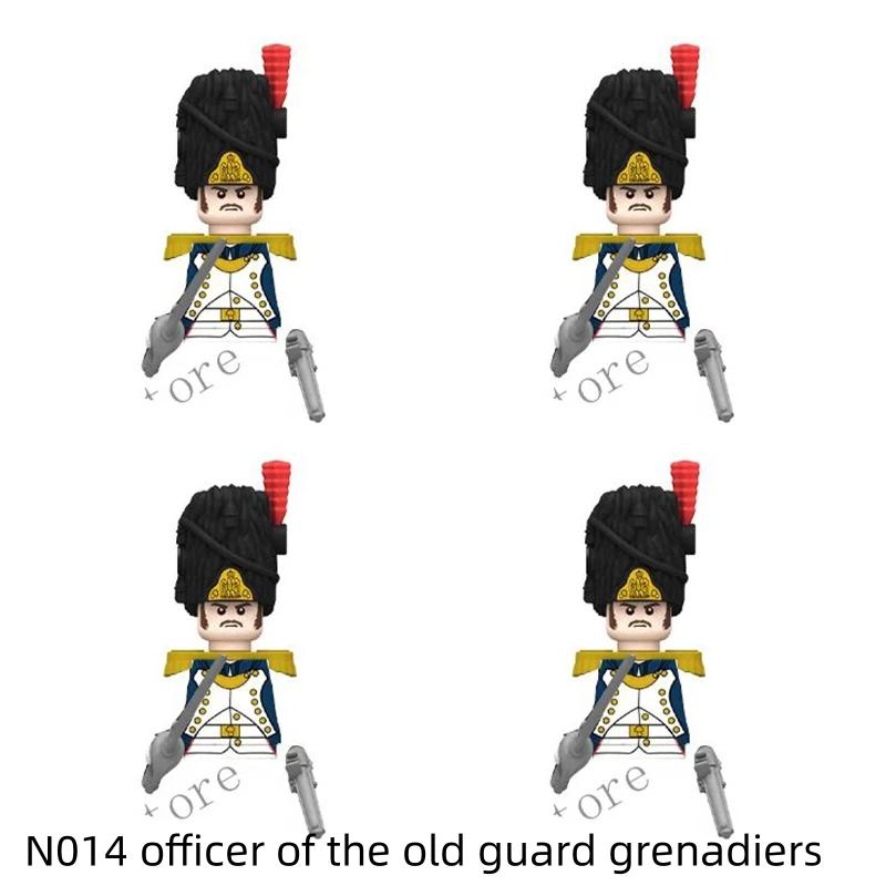 Napoleonische Kriege Militärsoldaten Bausteine WW2 Britisch Frankreich Füsiliere Gewehre Russisch Preußen Fußgarde Steine Kinderspielzeug