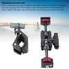 Camera Arm Mount Clamp 55mm Aluminum Alloy 360° Rotating Anti Slip Quick Release 1/4in Screw for Flash Microphone Monitoring Screen