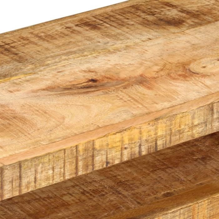 VidaXL Meuble TV 110 x 30 x 40 cm Bois massif de manguier