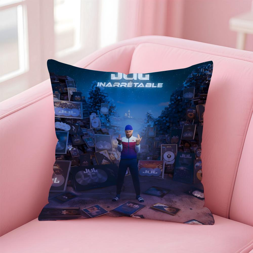 popular singer JuL Cushion Cover Comfortable Reversible Pillow Cover Ideal for Car Sofa Bedroom & Beyond