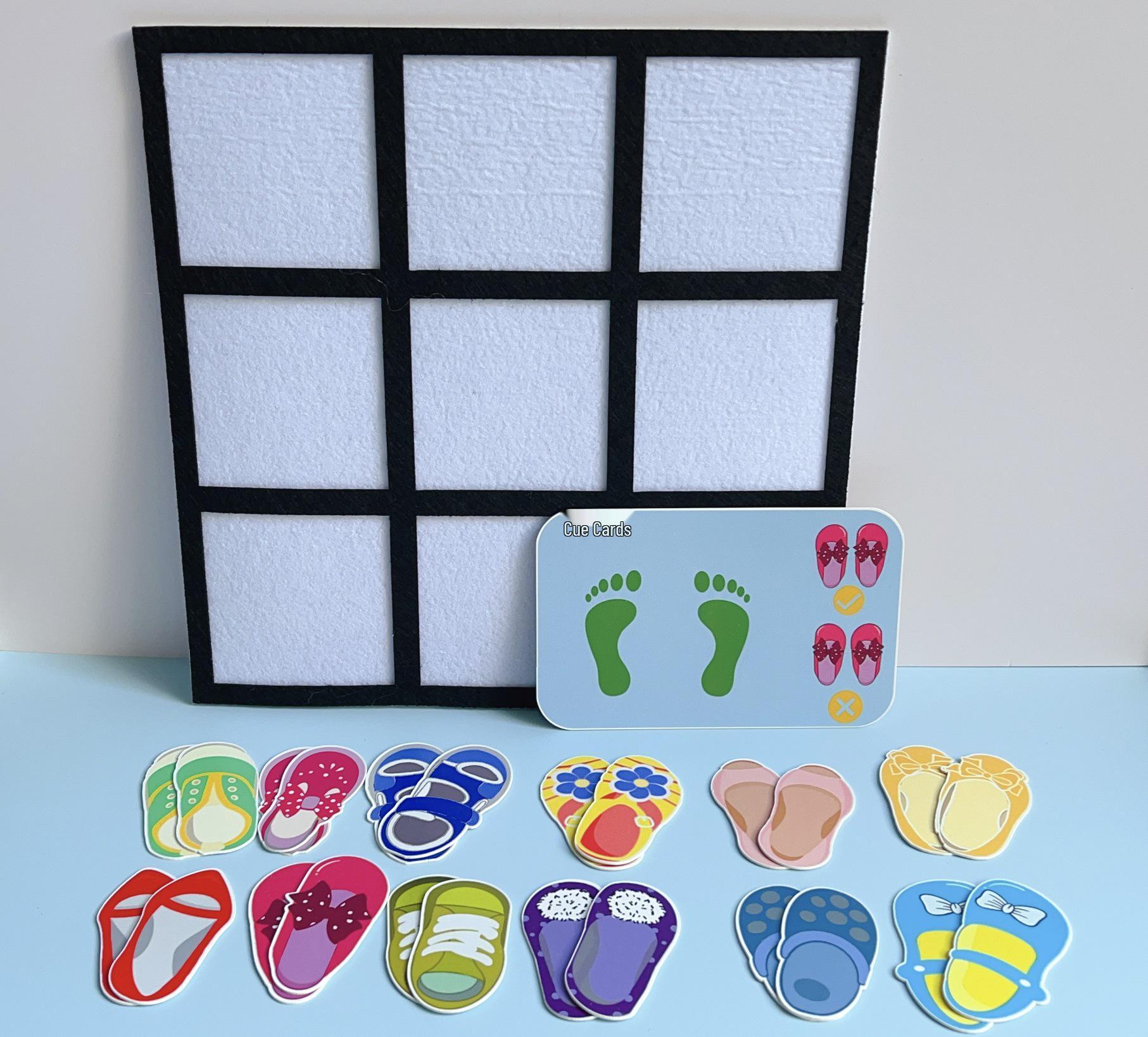 Kindergarten Shoes Pairing & Left-Right Discrimination Teaching Aids