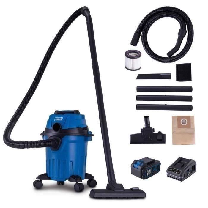 Aspirateur eau et poussiere sans fil avec starterkit 4Ah C-NTS15-X SET L - SCHEPPACH