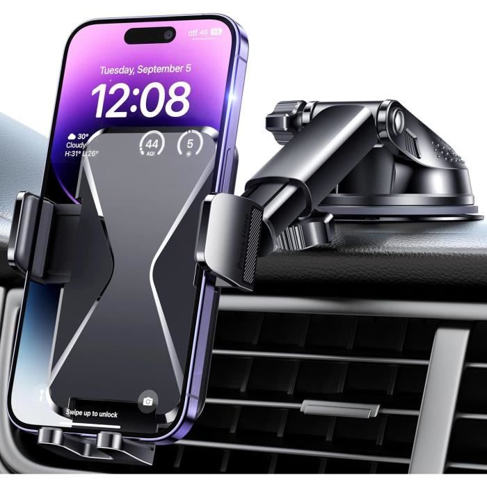 BIPOPIBO Support Telephone Voiture Super Ventouse Porte Telephone Voiture Ventouse Accessoire Voiture Rotatif À 360 Degrés