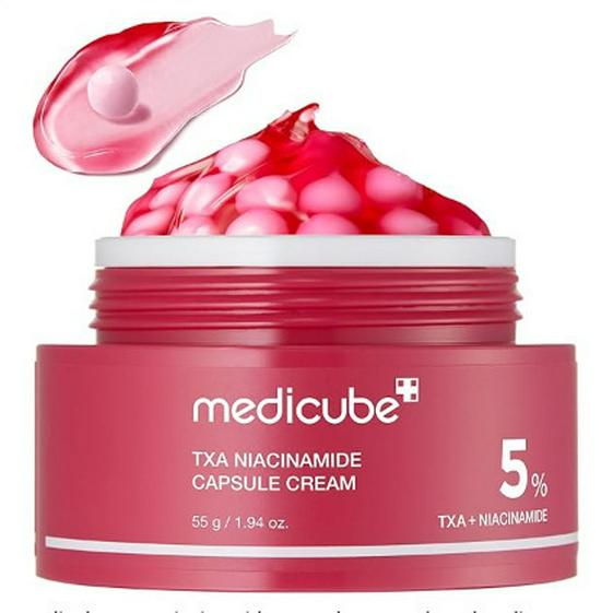 Kim Hee-sun's Medicube Kollagen Hautpflege-Set – Ampulle, Serum, Sonnenschutz, Gesichtsreiniger, Schlammmaske