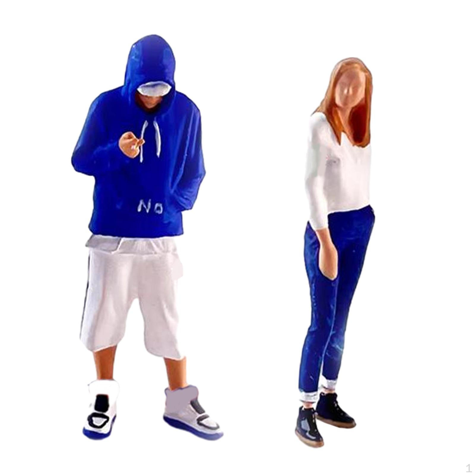 

Miniature Diorama Man Figures 1:64 Hand Painted People Character Figure Crafts for