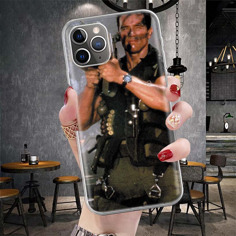 

Arnold Schwarzenegger Terminator Soft Phone Case For IPhone 11 17 Air 16E 16 Pro Max 15 + 14 Plus 13 Mini 12 Apple 7 SE 8 Fundas iPhone 15 Pro Max