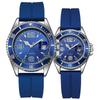 Orologio Sportivo di Coppia in Quarzo Fantasma d'Acqua Verde: Silicone Casual, Impermeabile, per Studenti