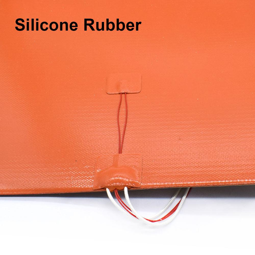 3D Printer Silicone Heating Pad 220V Heater Bed 200/235/300/310mm For 3D Printer Ender3 Cr10 Heating's Mat